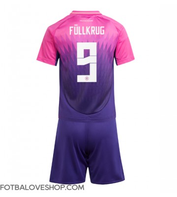 Německo Niclas Fullkrug #9 Dětské Venkovní Dres ME 2024 Krátký Rukáv (+ trenýrky)